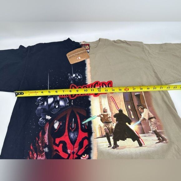 Vintage Star Wars Darth Maul Half And Half Tee Dyed NWT Large - Picture 7 of 8